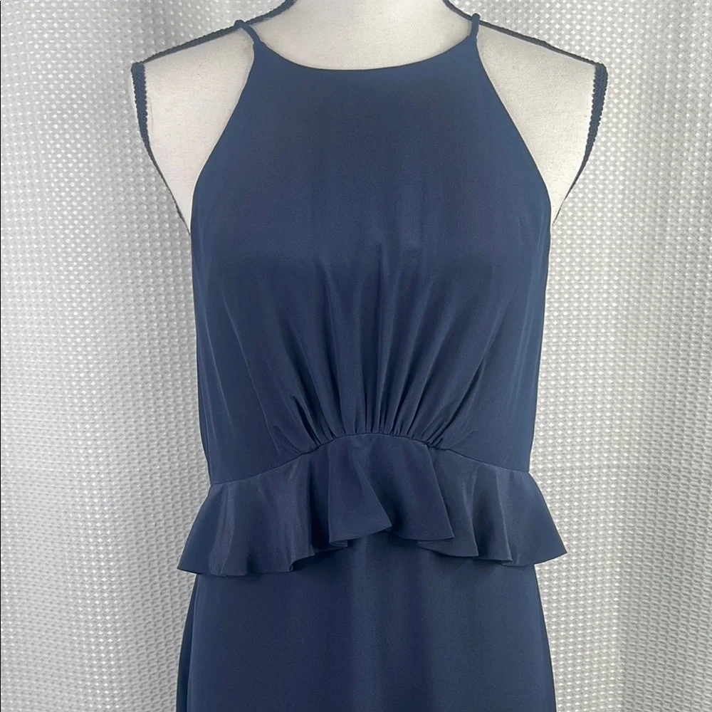 Zimmermann Flounce Picnic Dress 100% Silk Sleeveless Cocktail Events Navy Sz 2 - Picture 5 of 12